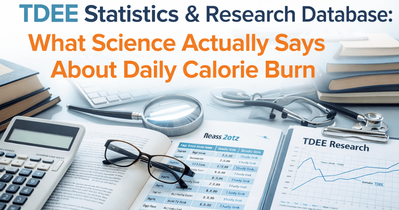 TDEE statistics and scientific research on daily calorie burn