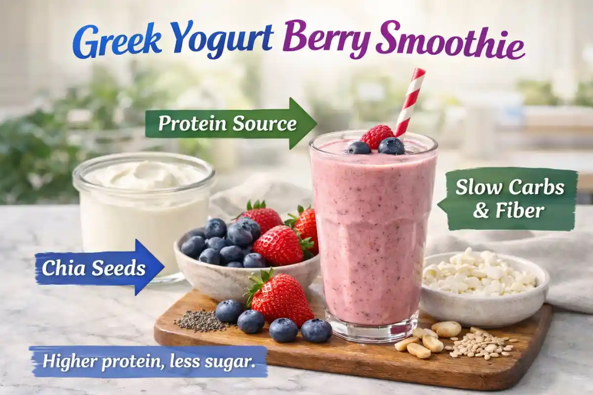 Greek Yogurt Berry Smoothie