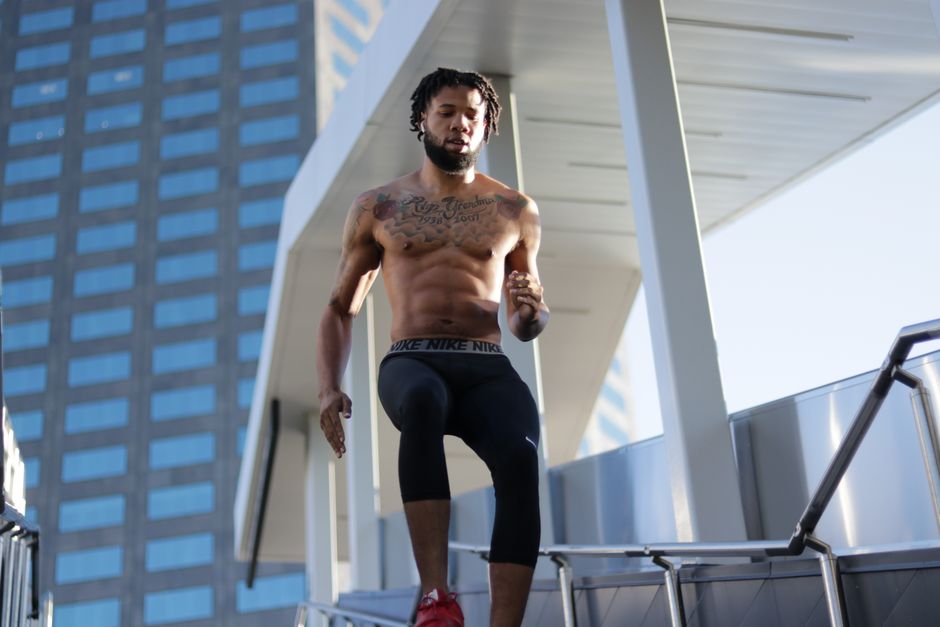 is working out in the